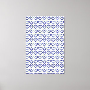 Blue Sapphire Heart Canvas Print