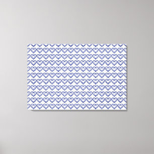 Blue Sapphire Heart Canvas Print
