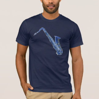 Blue Saxophone T-Shirt