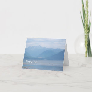 Blue Scenic Thank You Card
