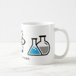 Blue Science Matters Design Mug<br><div class="desc">Show your support for the sciences with this Science Matters Design Mug. It features a microscope,  an atom and beakers,  representing different fields of science. The words "Science Matters" can be customised or removed. This design can be applied to several different mug styles.</div>