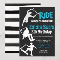 Blue Scooter Skate Park Party Birthday