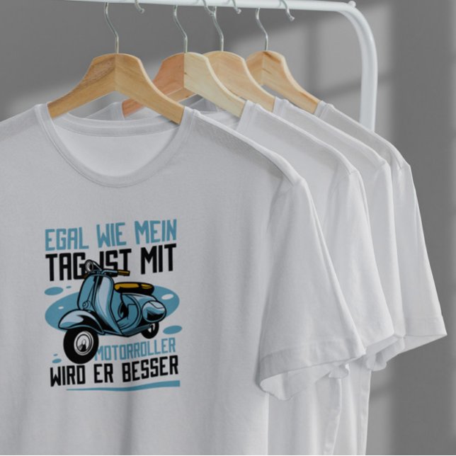 Blue Scooter Transport T-Shirt (Creator Uploaded)
