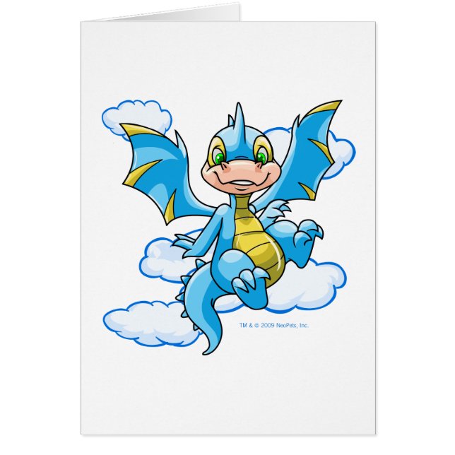 Blue Scorchio with his head in the clouds (Front)