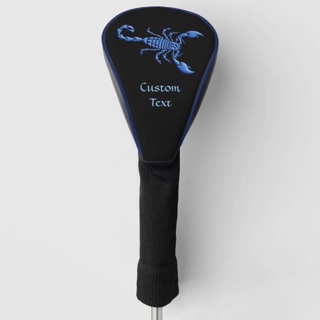 Blue Scorpion Golf Head Cover (Front)