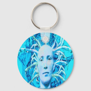 Blue Scorpion Key Ring