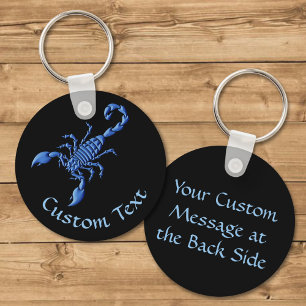 Blue Scorpion Keychain