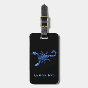 Blue Scorpion Luggage Tag