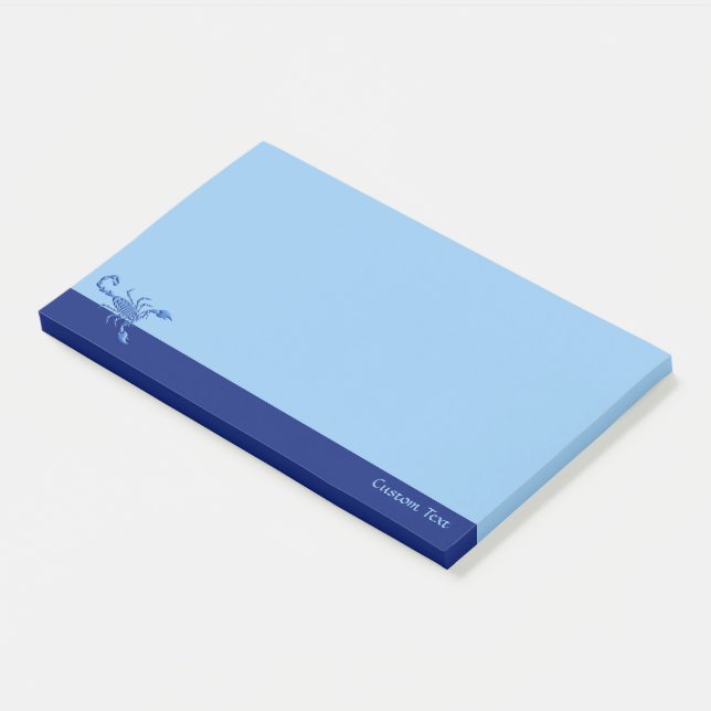 Blue Scorpion Post-it Notes (Angled)