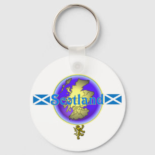 Blue Scotland. Key Ring