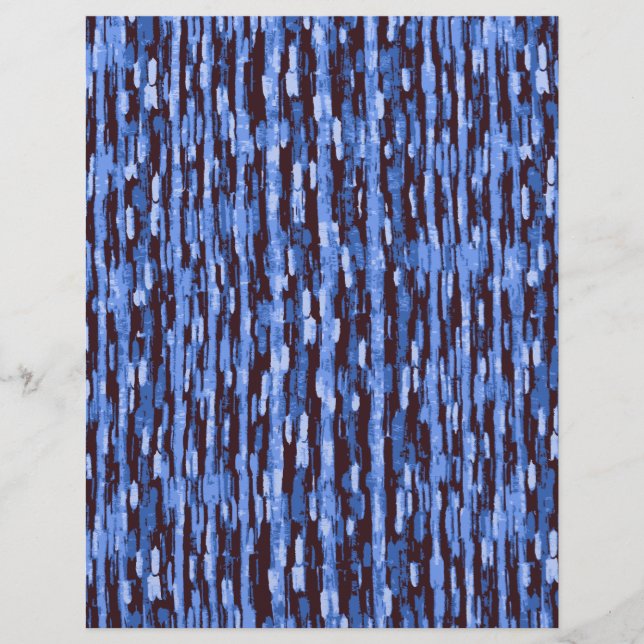 Blue Scrapbook Paper (Front)
