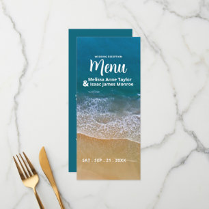Blue Sea Beach Wedding Menu