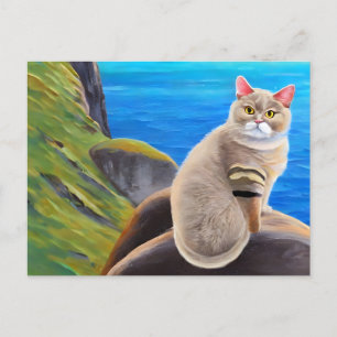 Blue Sea British Shorthair Postcard