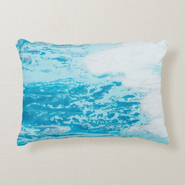 Blue sea decorative cushion (Front)