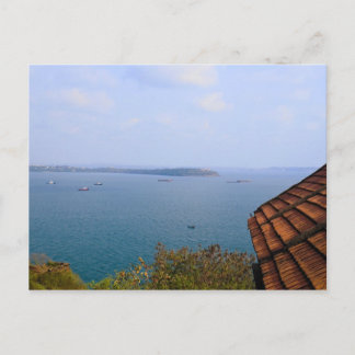 Blue sea from Goa,India Postcard