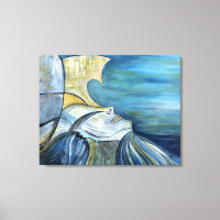 Blue Sea Goddess Surreal Whimsical Fantasy Mystic