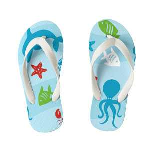Blue Sea Kid's Flip Flops