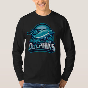 Blue Sea Ocean Dolphin For Men Women Kids Girls Bo T-Shirt