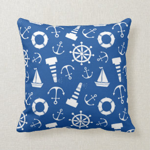 Blue Sea Pattern Cushion