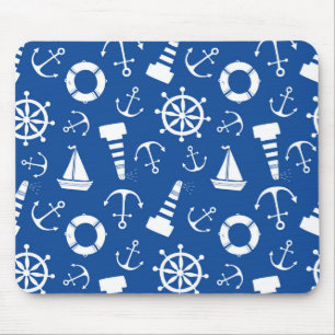 Blue Sea Pattern Mouse Mat