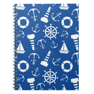 Blue Sea Pattern Notebook