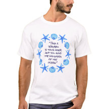 Blue Sea Shells and Starfish Beach themed