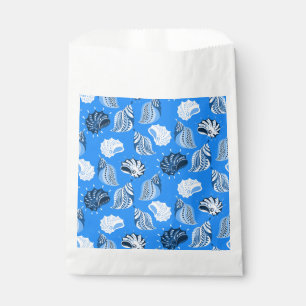 blue sea shells beach ocean favour bags