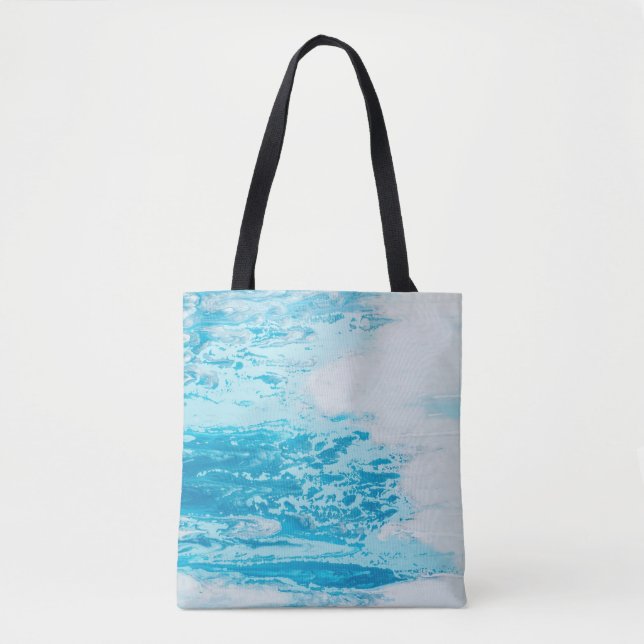 Blue sea tote bag (Front)
