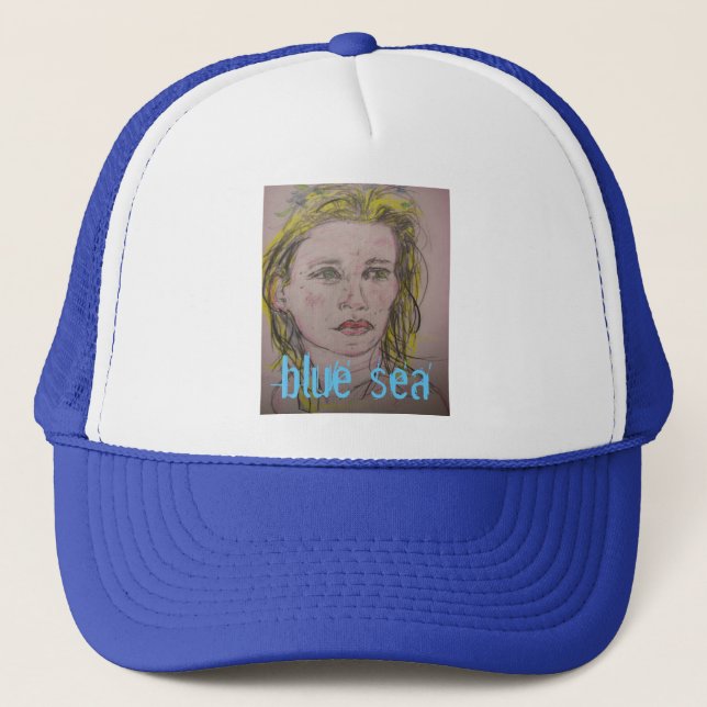 Blue Sea Trucker Hat (Front)