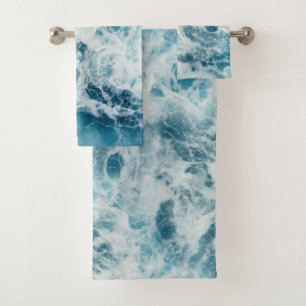 Blue Sea Water Bath Towel Set