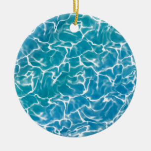 Blue Sea Water* Ceramic Tree Decoration
