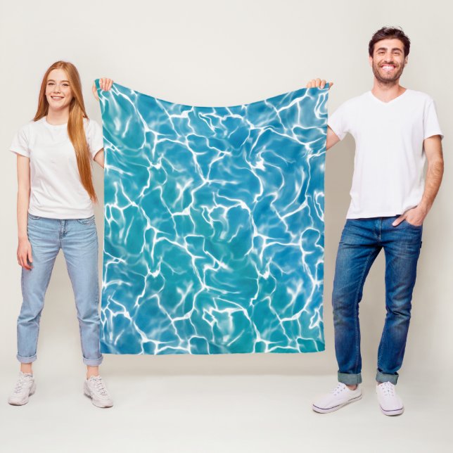 Blue Sea Water* Fleece Blanket (In Situ)