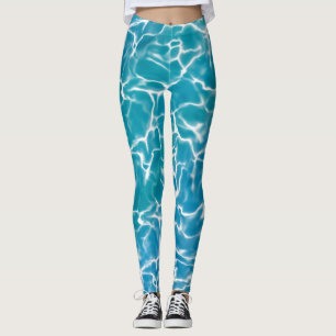 Blue Sea Water Leggings