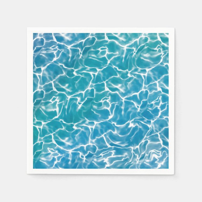 Blue Sea Water Napkin (Front)