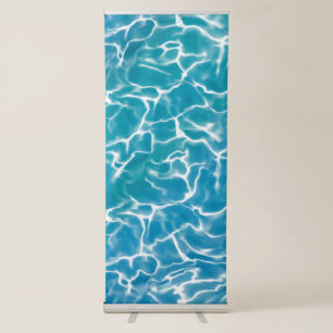Blue Sea Water Retractable Banner