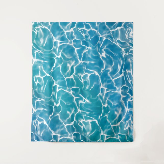 Blue Sea Water* Tapestry (Front)