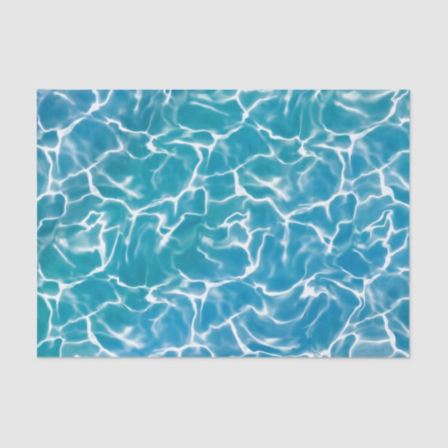 Blue Sea Water Tissue Paper (Front)