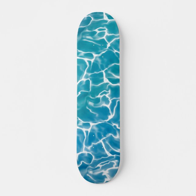 Blue Sea Water* V Skateboard (Front)