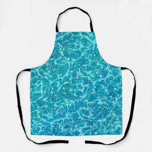 Blue Sea Water with Sparkles Apron