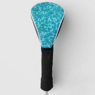 Blue sea Water with Sparkles Golf Head Cover