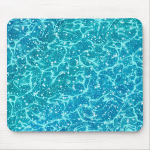 Blue sea Water with Sparkles Mouse Mat