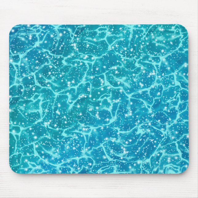Blue sea Water with Sparkles Mouse Mat (Front)