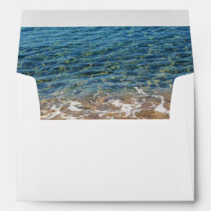 Blue Sea Waves - Beach Water and Sand Envelopes