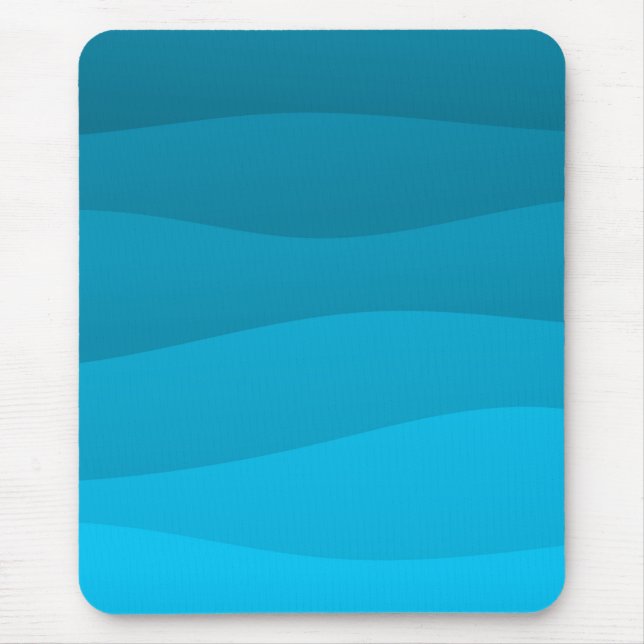 Blue sea waves mouse mat (Front)