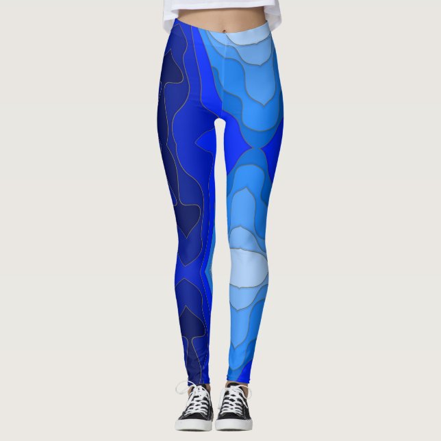 blue seabed - leggings (Front)