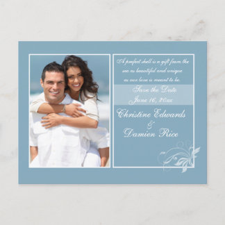 Blue Seas Announcement Postcard