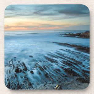 Blue seascape at sunset, California Coaster