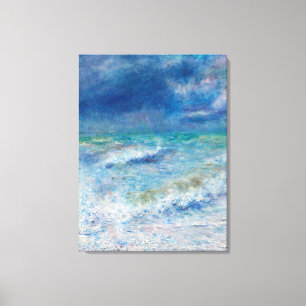 Blue Seascape by Renoir Canvas Print