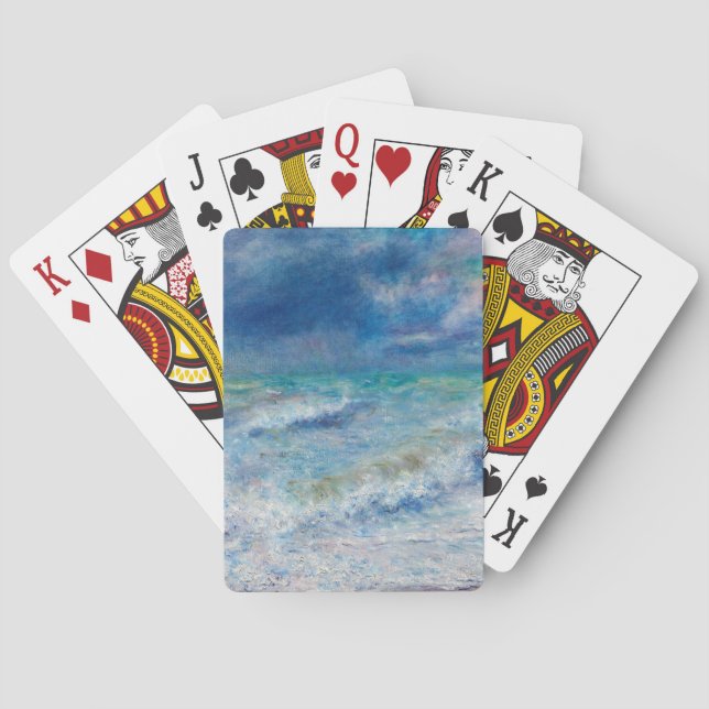 Blue Seascape by Renoir Playing Cards (Back)