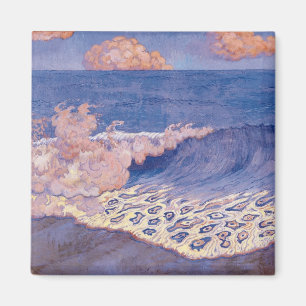 Blue seascape, Wave Effect, c.1893 Magnet
